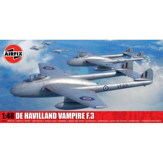 Airfix 06107A De Havilland Vampire F.3 1:48 (New October 2026)