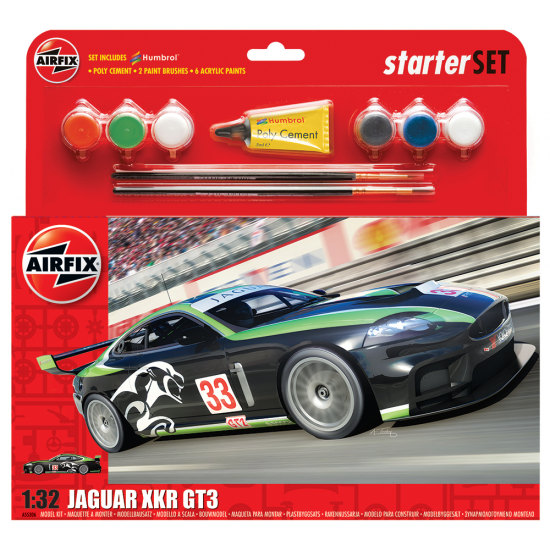 Airfix Gift Set 55306A Jaguar XKR GT3 1:32