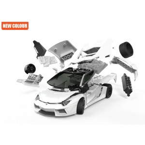 Quickbuild J6019 Lamborghini Aventador (White)