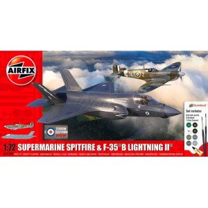 Airfix Gift Set 50190 Then and Now Spitfire MkVc and F35B Lightning II 
