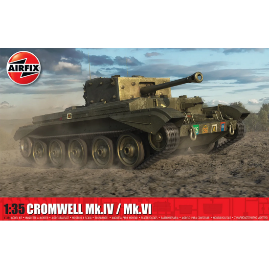 Airfix 1384 Cruiser Mk.VIII A27M Cromwell Mk.IV / Mk.VI - New (July)