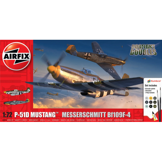 Airfix Gift Set 50193 Dogfight Double P51D / Bf109F - New (June)