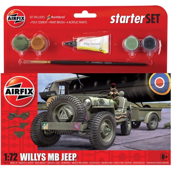 Airfix Gift Set 55117A Willys MB Jeep 1:72