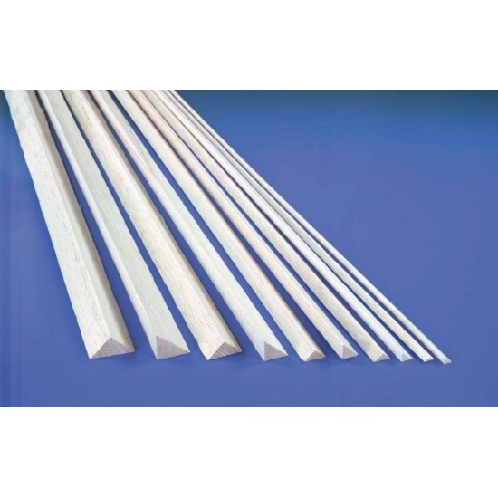 12.0mm x 915mm Balsa Triangle Right Angle (10)