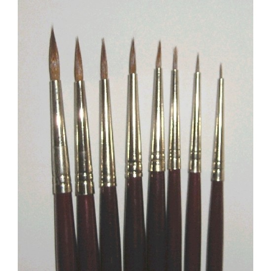 Brushes Deluxe Sable 0 (12)
