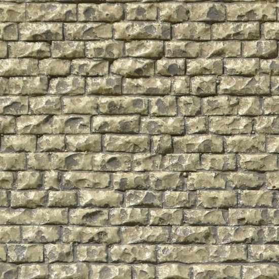 8262 Medium (HO / OO Scale) Cut Stone Wall