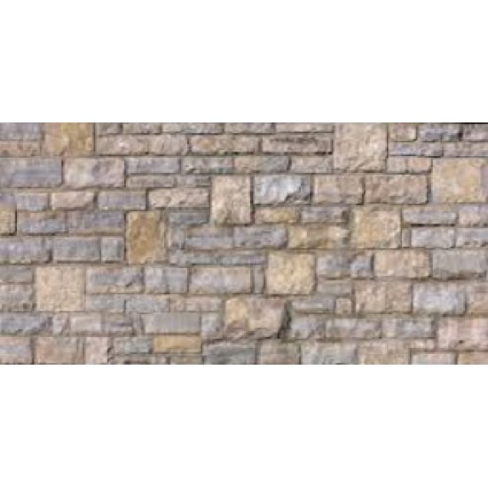 8526 Medium (HO / OO Scale) Stone Block Wall