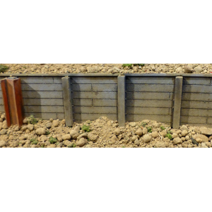 8608 Small (N Gauge) Timber Retaining Wall