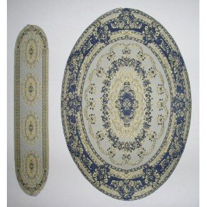 CP0953 Large Oval with Runner Victorian Carpet