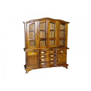 Walnut Furniture W004 Large Display Cabinet