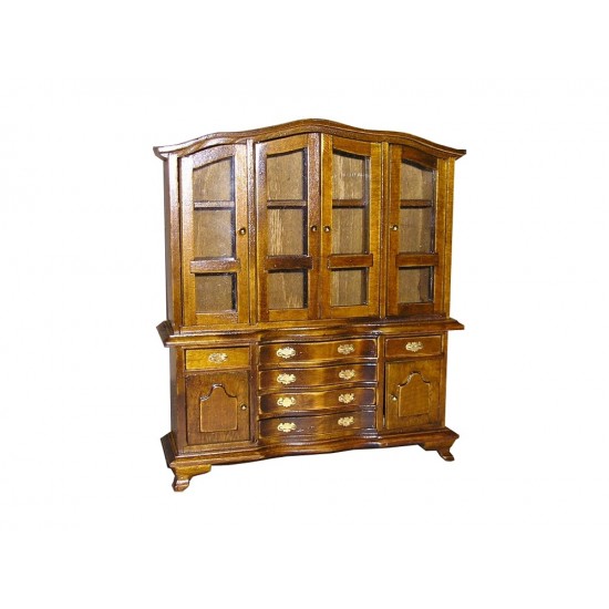 Walnut Furniture W004 Large Display Cabinet