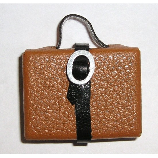 Miniatures MIN092 Brown Handbag with Single Clasp