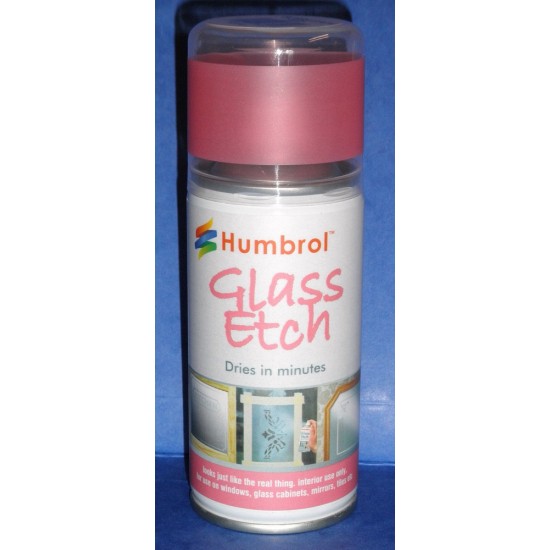 Humbrol 150ml Glass Etch Spray Red (AD7701)