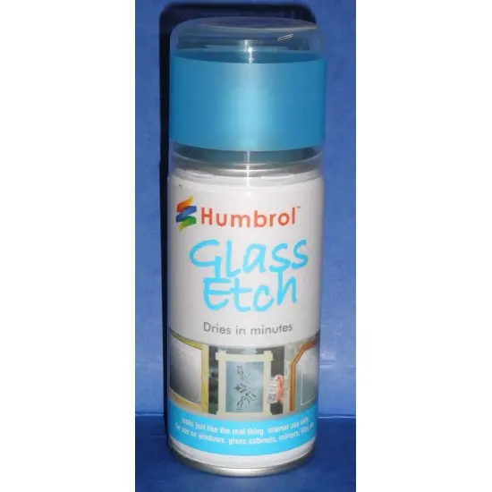 humbrol 150ml glass etch spray blue