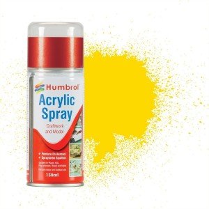 Humbrol 150ml Sprays #69 Yellow Gloss