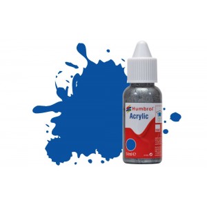 Humbrol 14ml Acrylic Dropper #14 French Blue Gloss (6) 