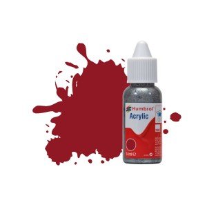 Humbrol 14ml Acrylic Dropper #20 Crimson Gloss (6)  