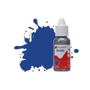 Humbrol 14ml Acrylic Dropper #25 Blue Matt (6)  