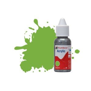 Humbrol 14ml Acrylic Dropper #38 Lime Green Gloss (6) 