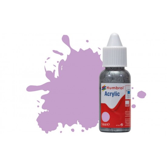 Humbrol 14ml Acrylic Dropper #42 Pastel Violet Matt (6) 