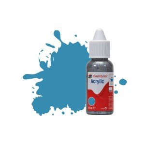Humbrol 14ml Acrylic Dropper #48 Mediterranean Blue Gloss (6) 