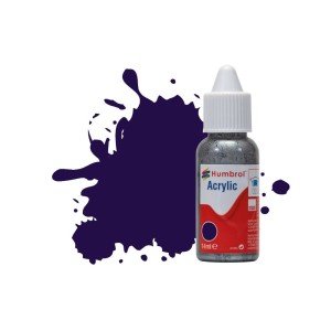 Humbrol 14ml Acrylic Dropper #68 Purple Gloss (6)  