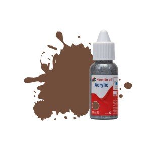 Humbrol 14ml Acrylic Dropper #98 Chocolate Matt (6) 