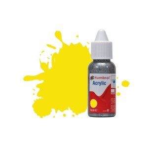 Humbrol 14ml Acrylic Dropper #99 Lemon Matt (6)  