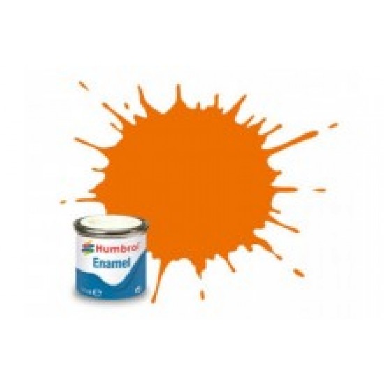 Humbrol No.1 Tinlets #18 (6) Orange Gloss