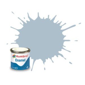 Humbrol No.1 Tinlets #127 (6) US Ghost Grey Satin  