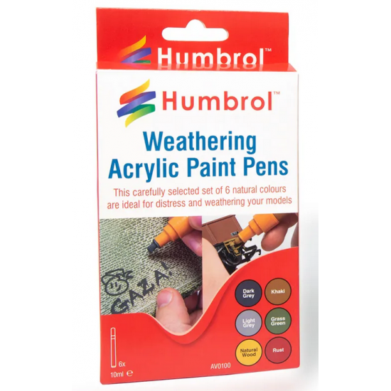 Humbrol AV0100 Weathering Pens (6) 