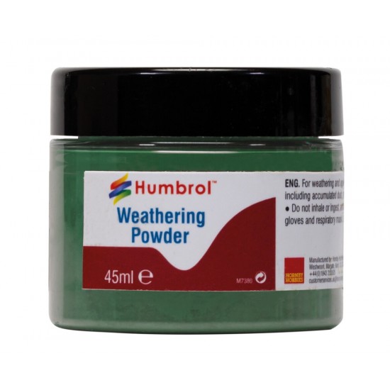 Humbrol Weathering Powder 45ml (3) AV0015 Chrome Oxide Green  