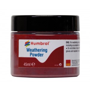 Humbrol Weathering Powder 45ml (3) AV0016 Iron Oxide 