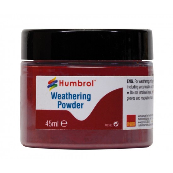 Humbrol Weathering Powder 45ml (3) AV0016 Iron Oxide 
