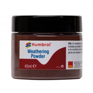 Humbrol Weathering Powder 45ml (3) AV0017 Dark Earth 