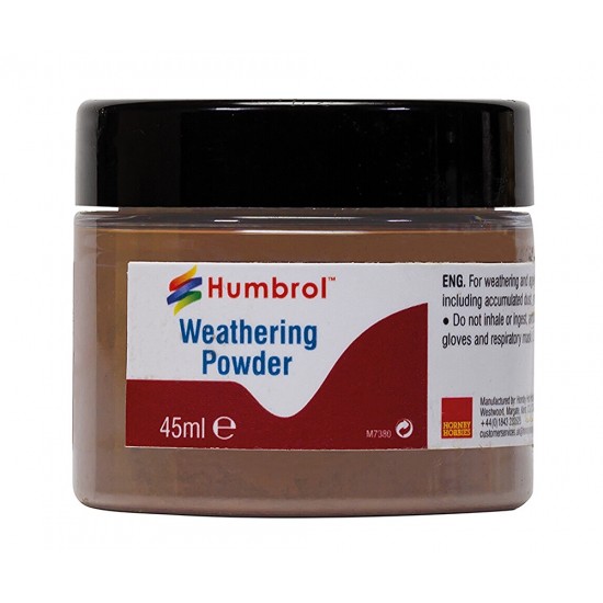 Humbrol Weathering Powder 45ml (3) AV0019 Dark Rust 