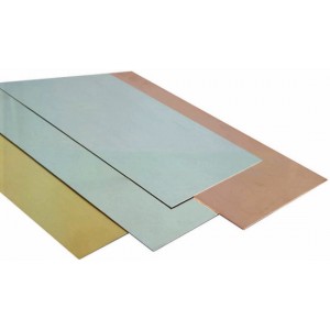 K&S Metal MKS-258 (6) Assorted Brass Sheets 4'' x 10''