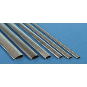 K&S Metal MKS-1100 (5) 1/4 Streamline Aluminium Tube  0.014in wall 36in