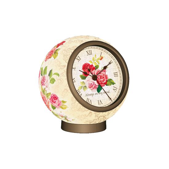 Jigsaw Clock KC1005 Classic Rose