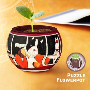 Jigsaw Flowerpot K1002 Slow Down