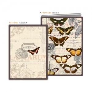 Jigsaw Notebook Cover Y1020 Floral and Butterfly