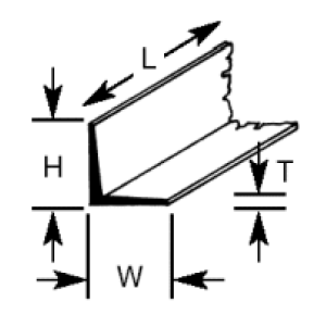 Plastruct AFS4 (7) Angle 3.2 x 3.2 x 375mm