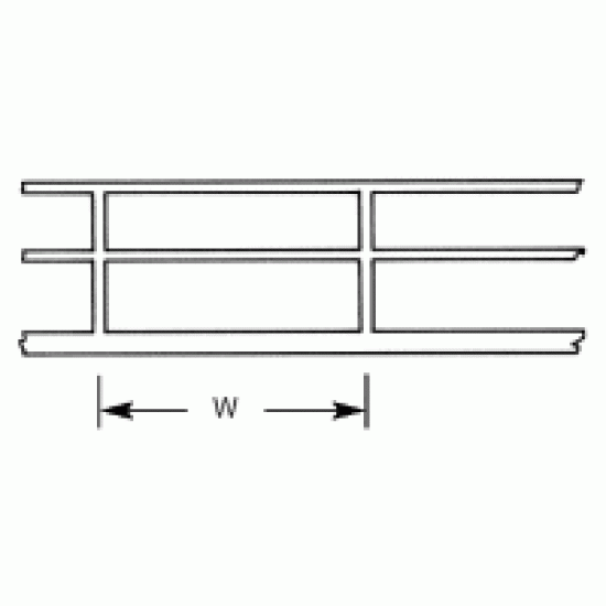 Plastruct HRS2 (2) Handrail 11.1mm x 6.7mm x 90mm