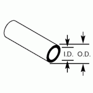 Plastruct TBFS3 (15) Tubing ID1.4 x OD2.4 x 375mm