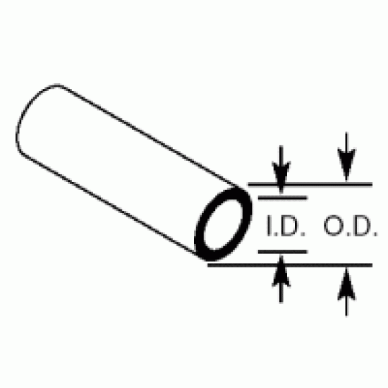 Plastruct TB2 (12) 1.6mm Wire Rod x 375mm