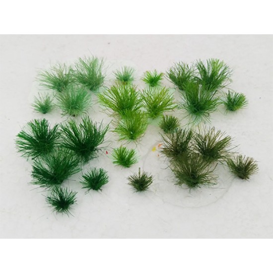 5mm Assorted Green Tufts 01020 (30 per pack)