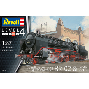 Revell 02171 Express Locomotive BR02 and Tender  1:87