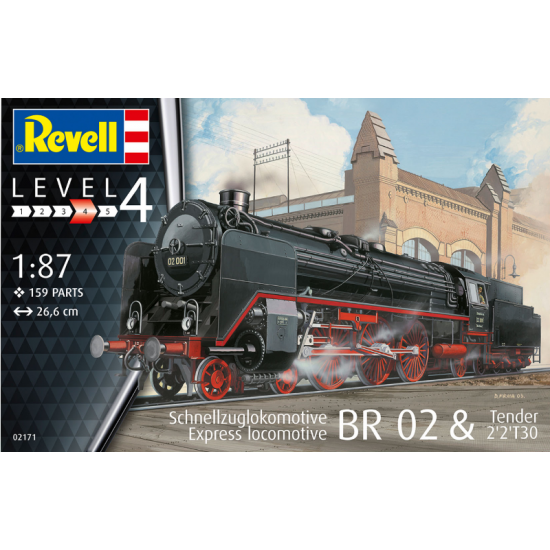 Revell 02171 Express Locomotive BR02 and Tender  1:87