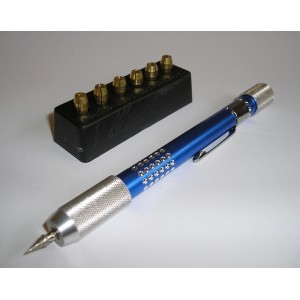 PV-05 Pin Vice with 6 attachments & diamond burr